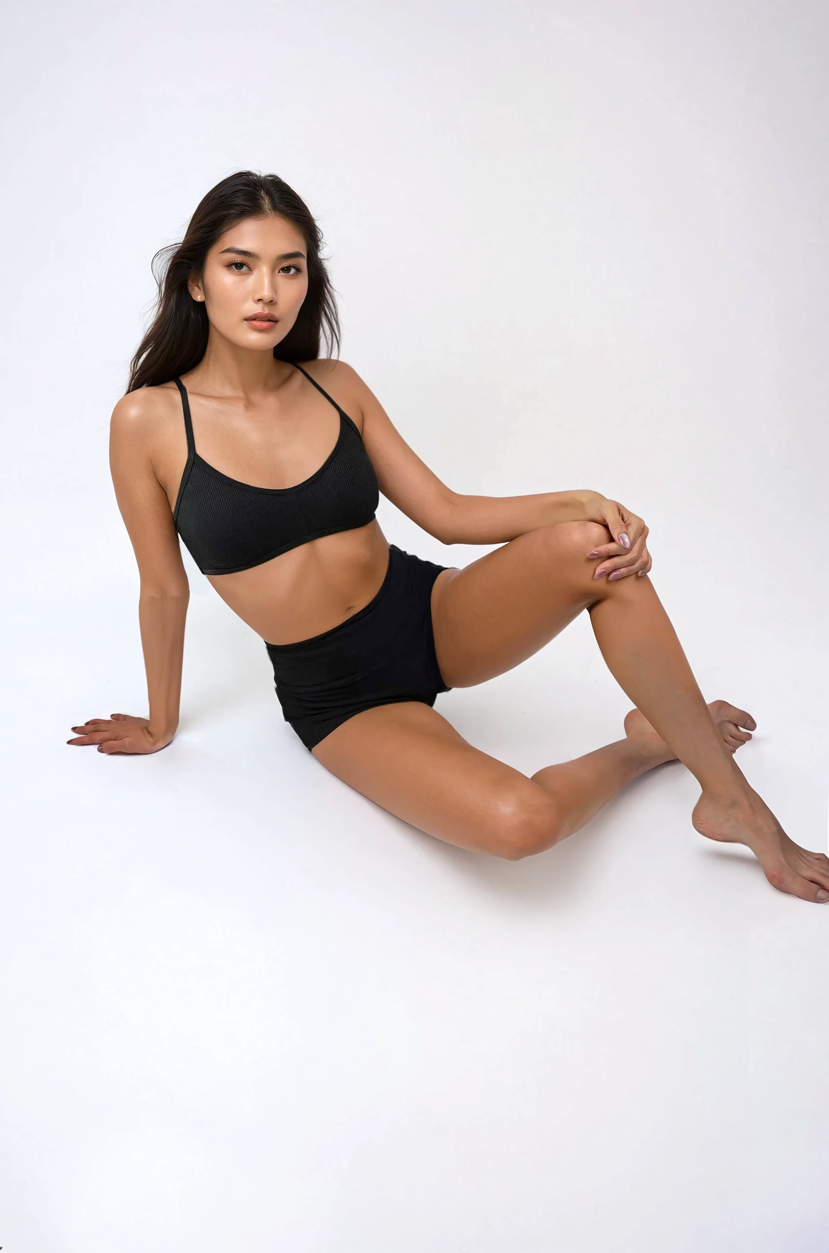 Wireless Bralette - Cloud Set Black