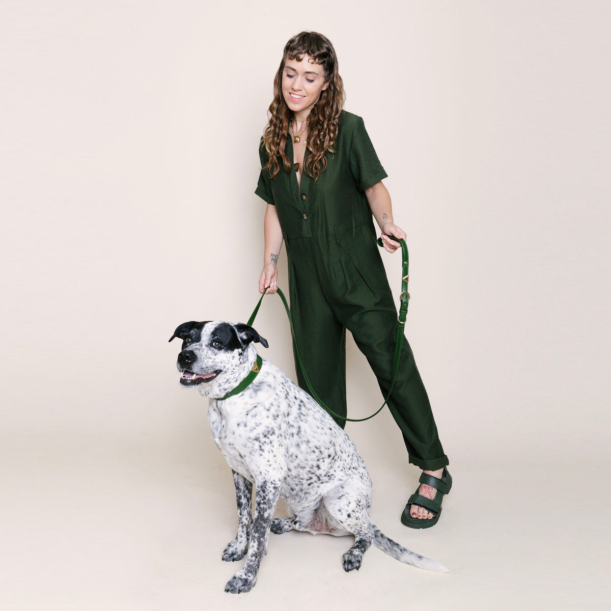 Olive Green Cactus Collar