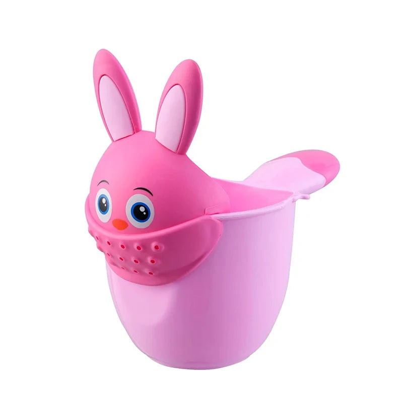 Infant Child Shower Shampoo Cup  Baby Cartoon Newborn Shower Cup Baby Shower Watering Spoon Bathing Cup