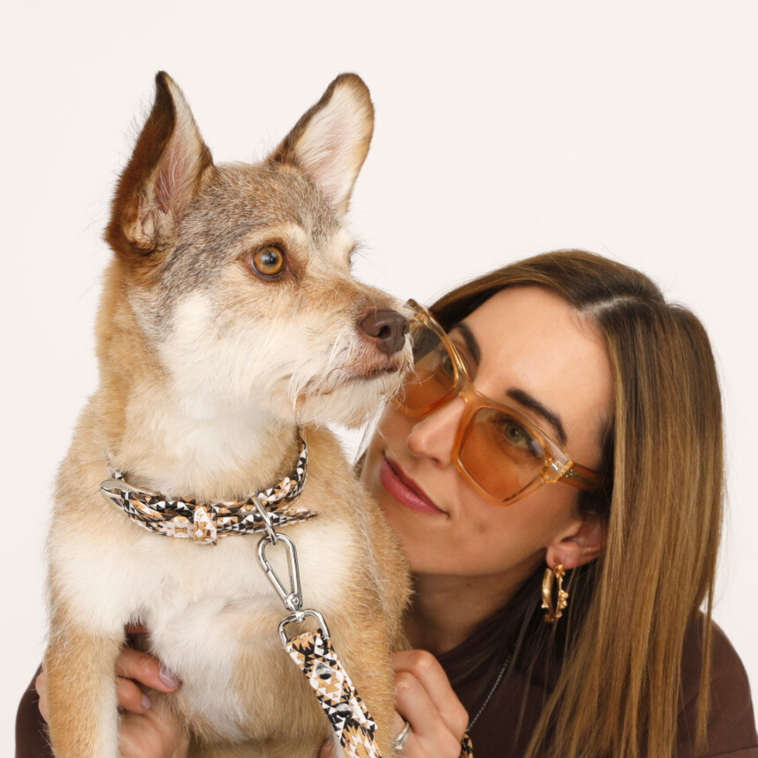 Diamond Cork Leather Collar