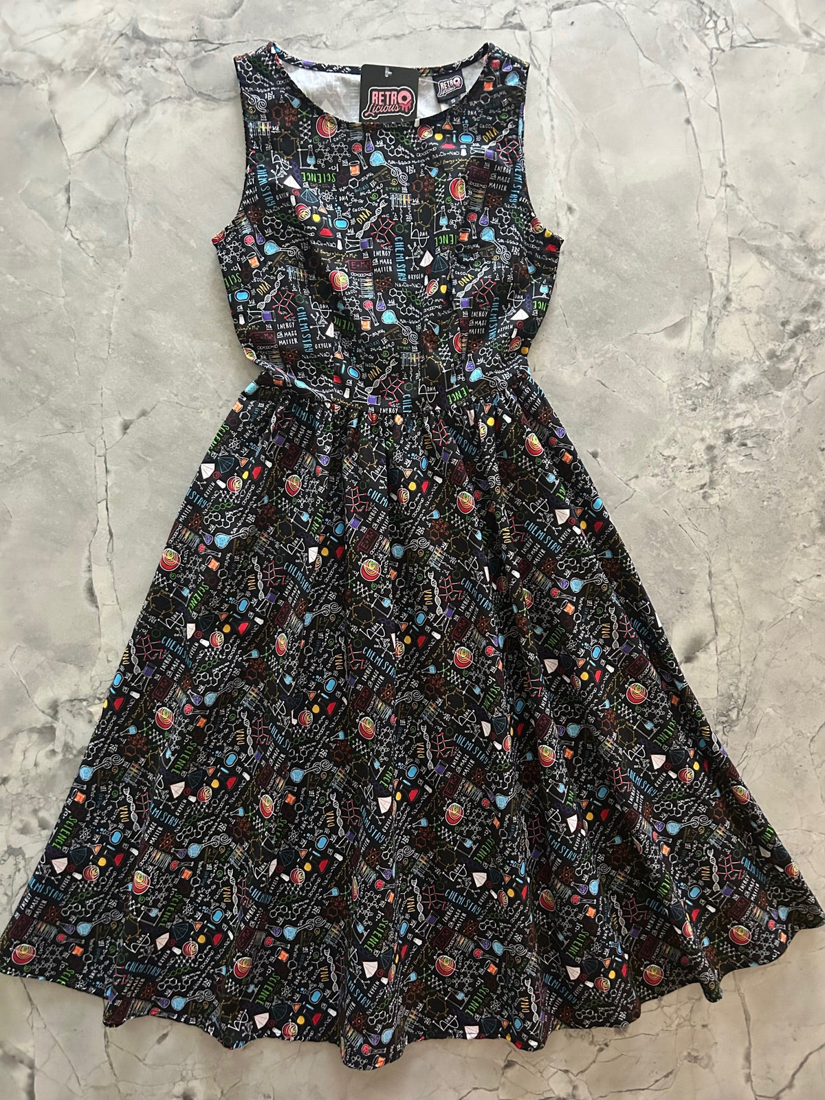 Science Midi Dress - Large only, 1 left!