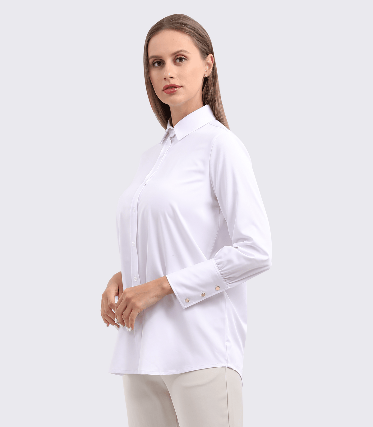 Classic Button Down Maternity Shirt