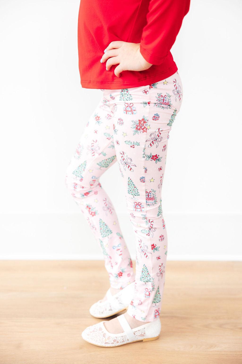 Pink Christmas Leggings