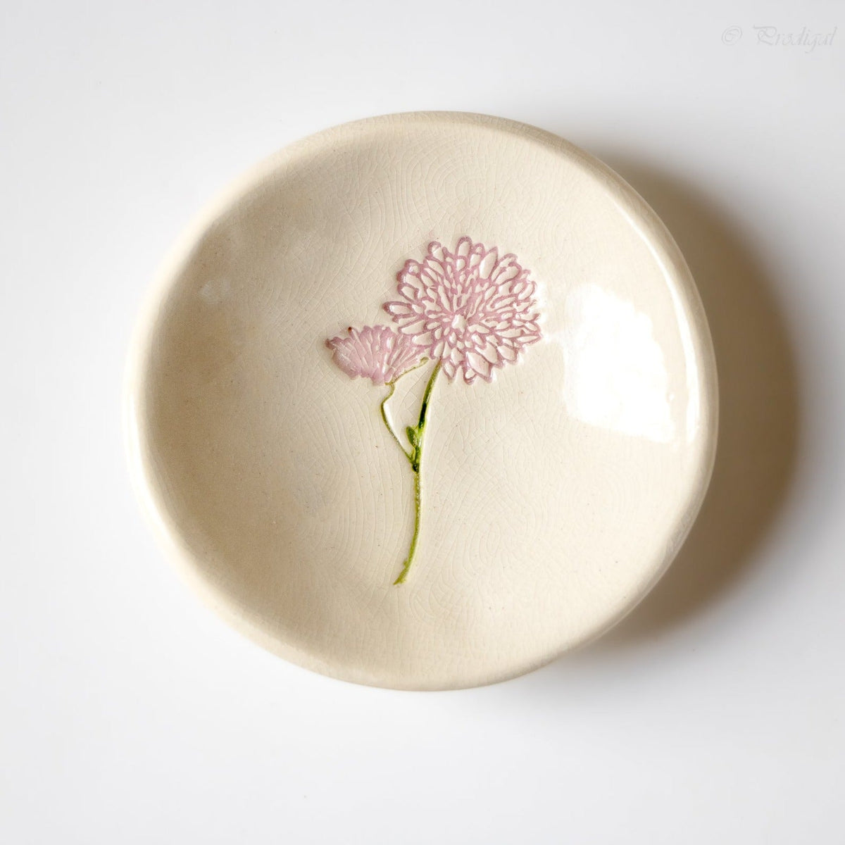 Birth Flower Ring Dish
