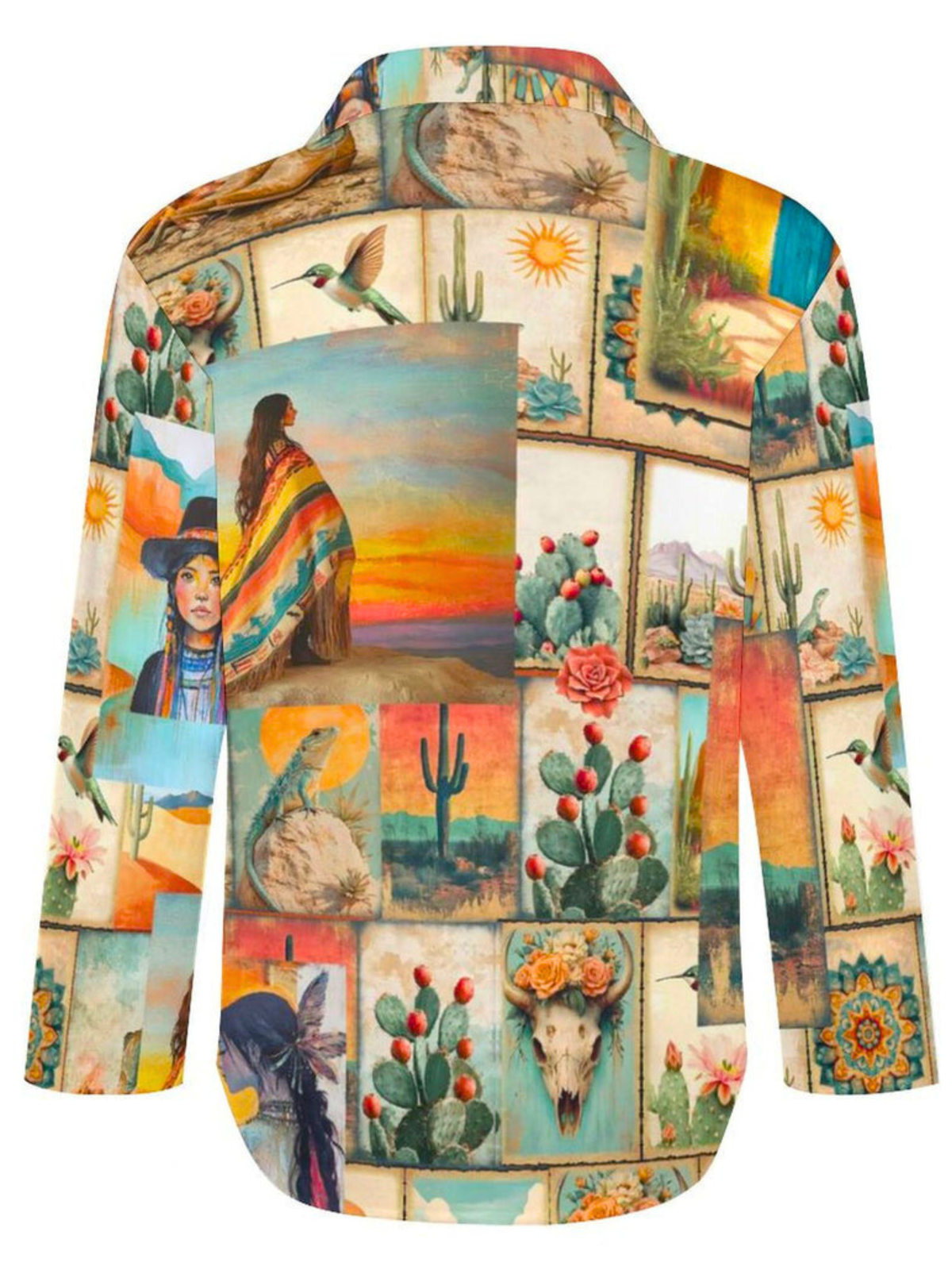 Baha Ranch Colores de Mexico Pictures of the Southwest Button up Blouse
