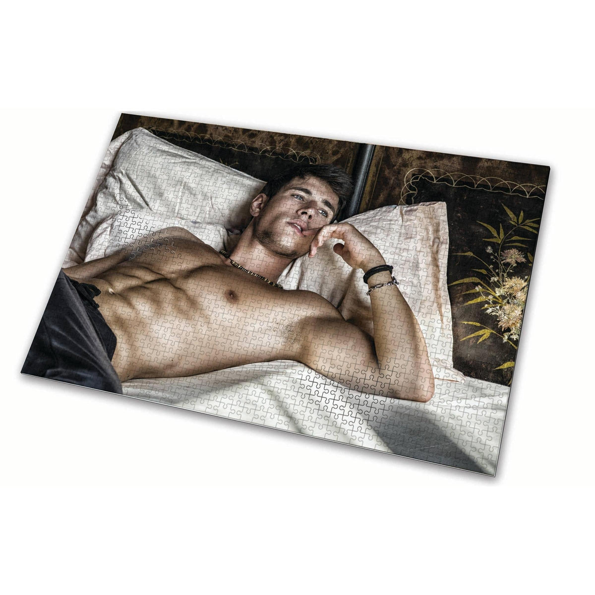 Sexy Men in Bed Puzzles | Funny Gift, Bachelorette Activity | 1000-Piece Jigsaw | 3 Style Options