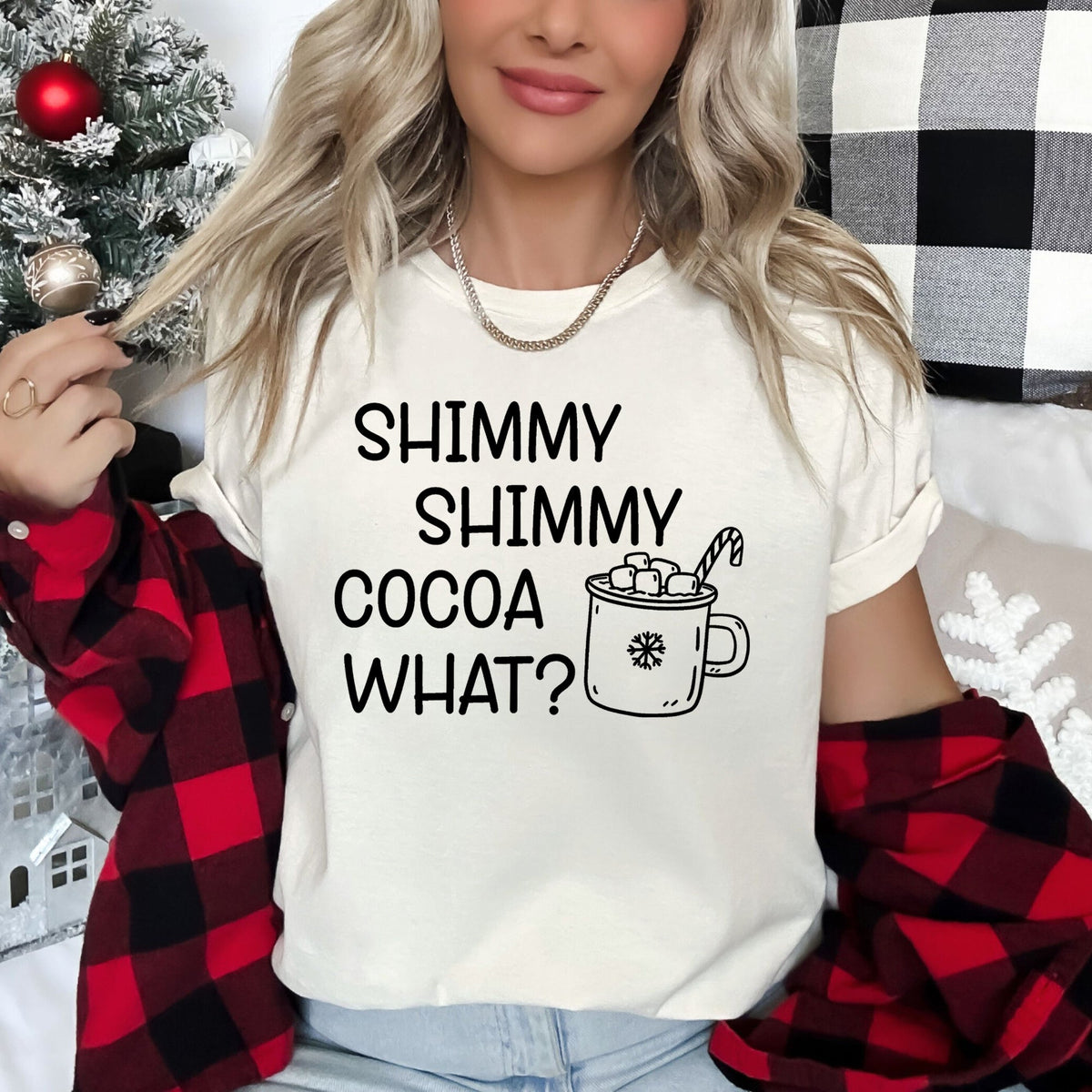 Shimmy Shimmy Hot Chocolate Winter Christmas Cozy Nights Soft Warm Holiday Edition Craftsmanship Wear Graphic Tee