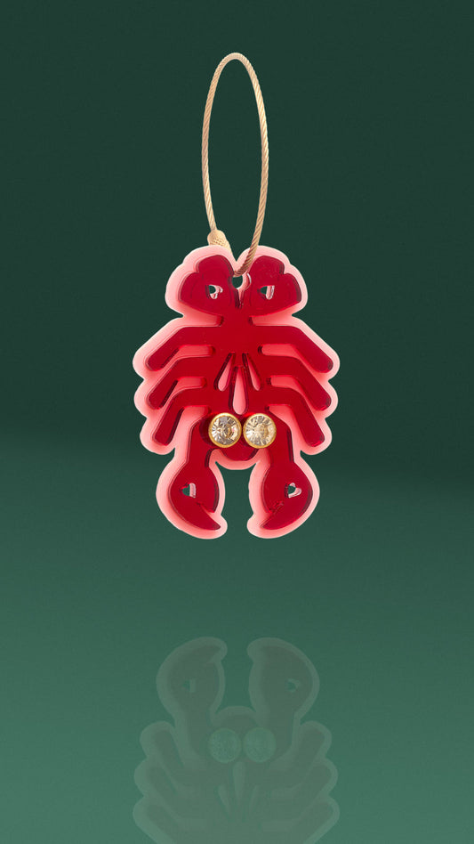 Lobster Keychain + Purse Charm