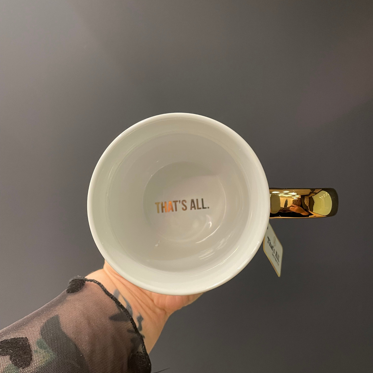 We'll Always Be Best Friends (You Know Too Much) Mug Gold Handle | Stoneware Coffee Tea Cup | 16oz