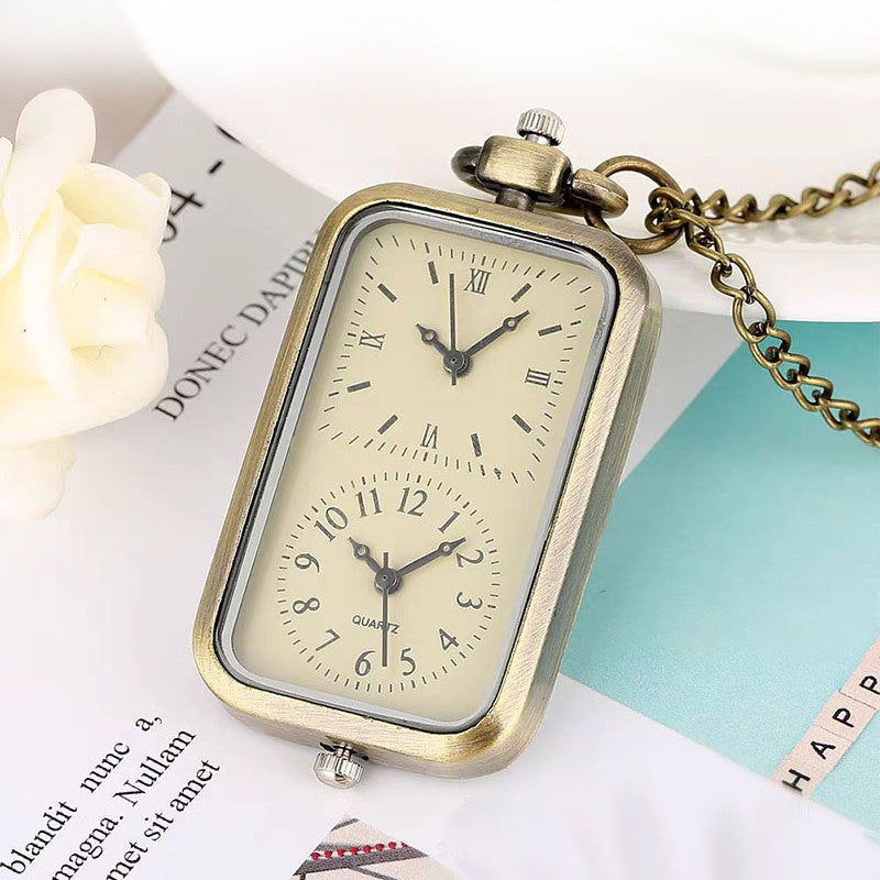 Handwoven Keychain Pocket Watch