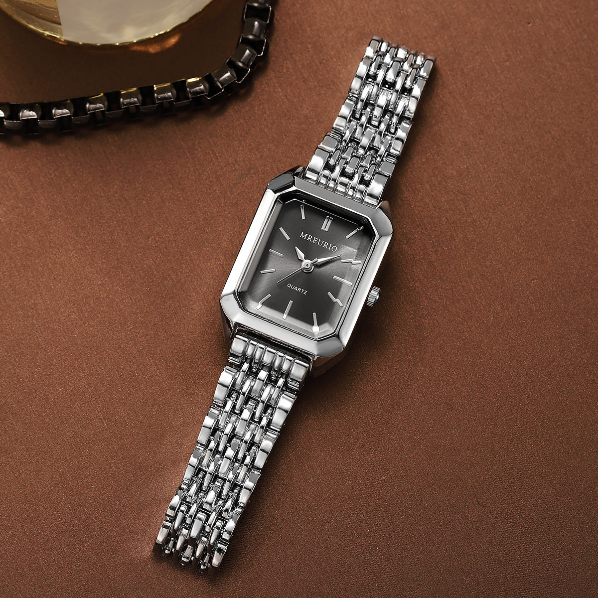 Square Ladies' Steel-band Watch