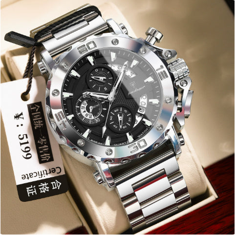 Men's Multifunctional Luminous Dual-Display Electronic Watch