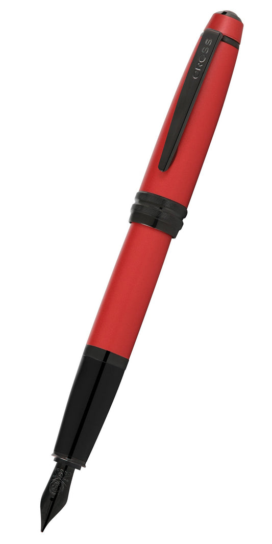 Bailey™ Matte Red Lacquer Stainless Steel Extra-Fine Nib Fountain Pen