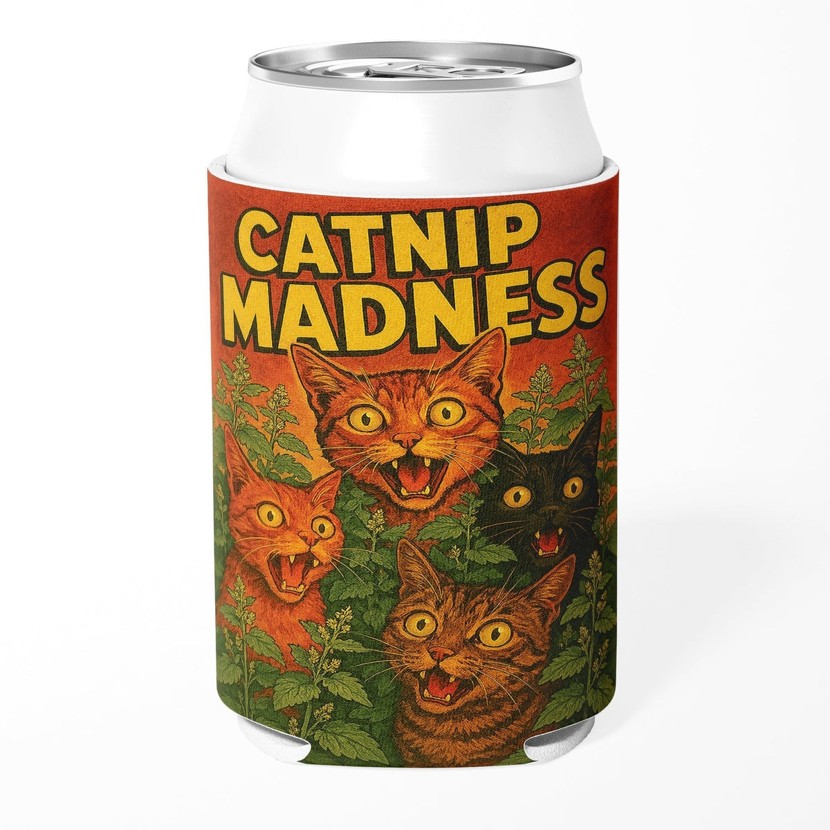 Catnip Madness Can Cooler