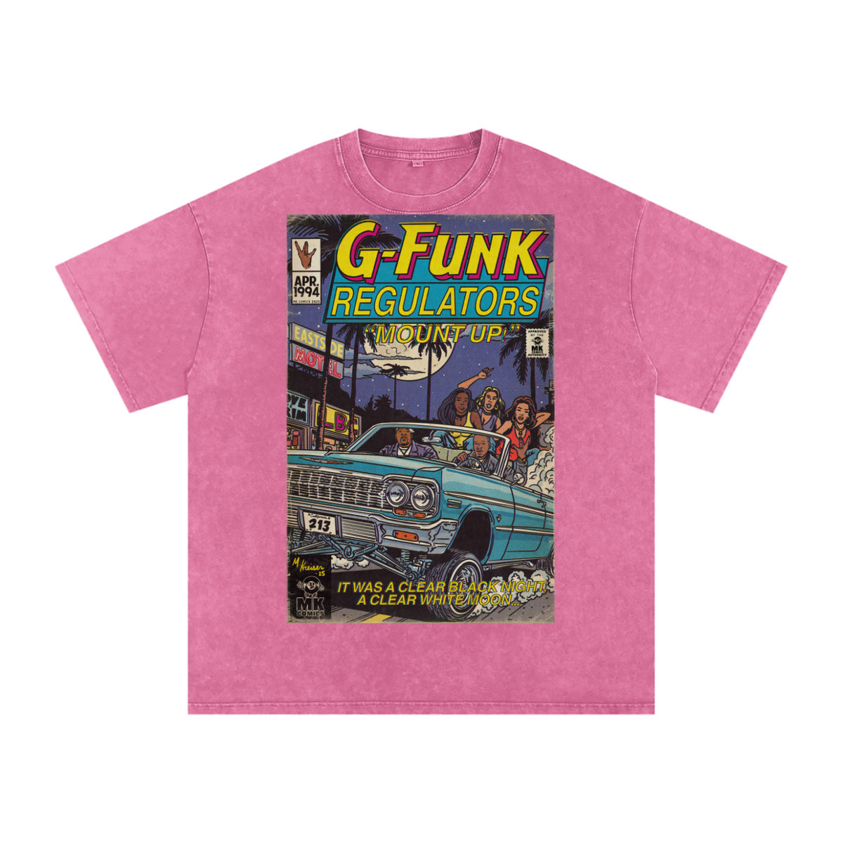 Regulate - Snow Washed Oversized Cotton T-Shirt