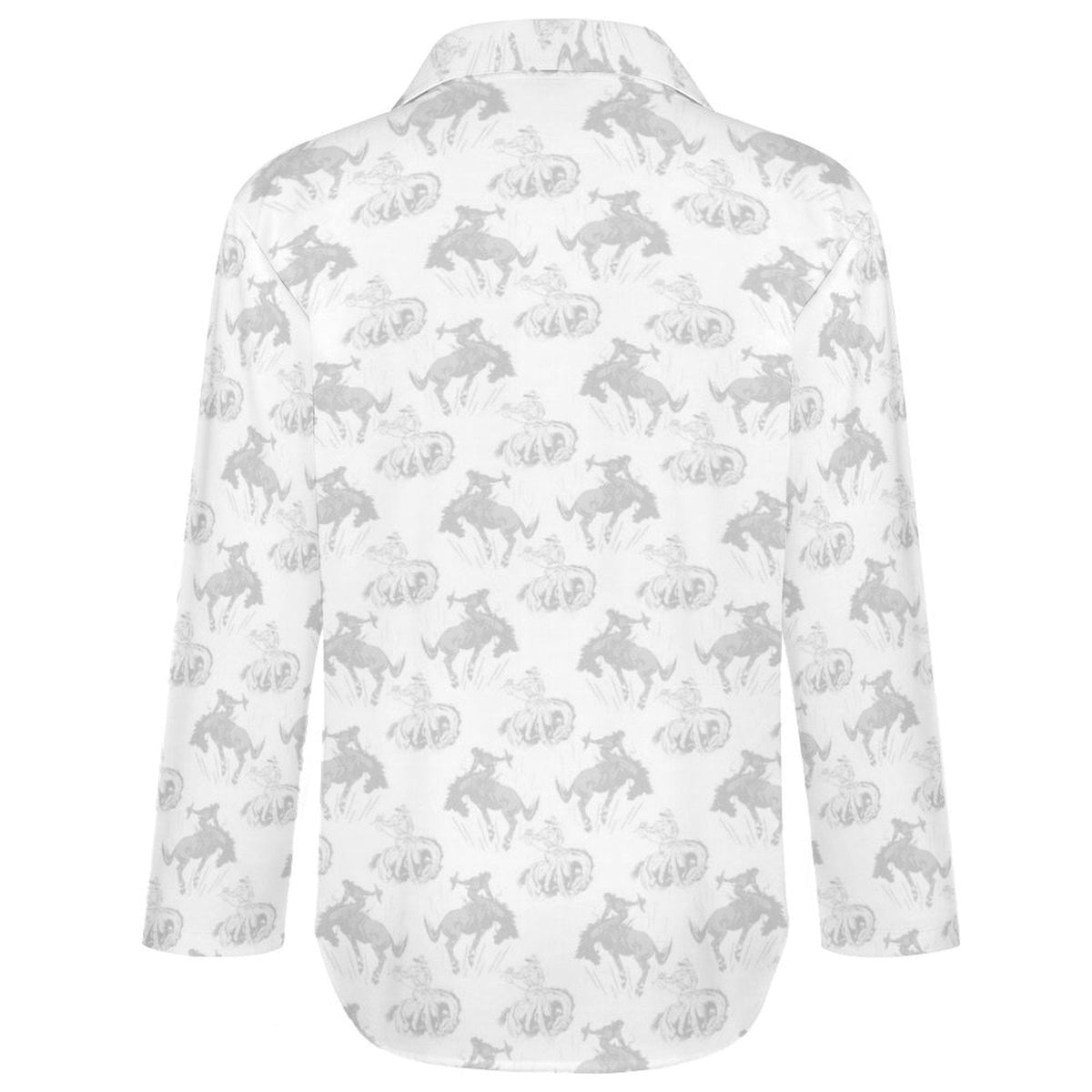 Baha Ranch Faded Rodeo Cowboy Western Button Up Blouse