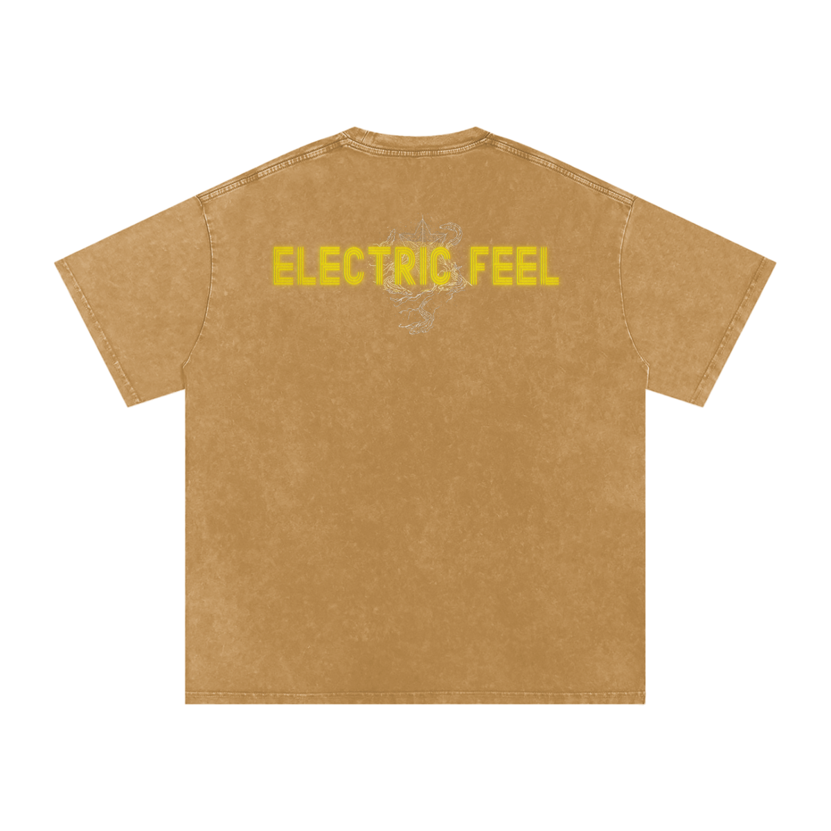 Electric Feel - Snow Washed Oversized Cotton T-Shirt
