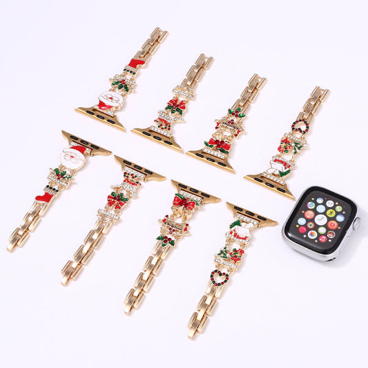 Christmas Party Decor Watch Strap Compatible With Watches