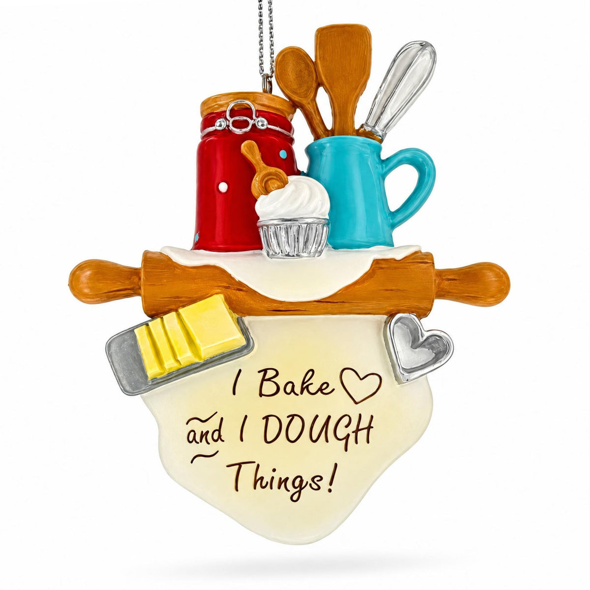 Baking Theme Rolling Pin I Dough Things Resin Christmas Ornament