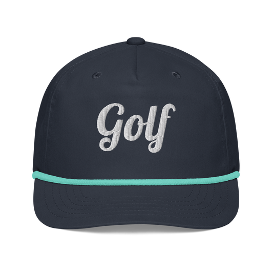 Golf Rope Cap — 5-Panel Rope Hat with Snapback