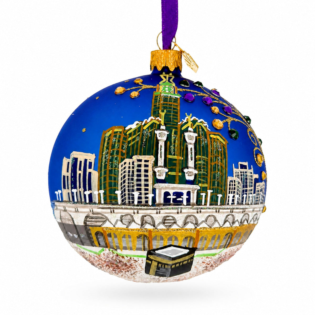 Masjid al-Haram, Mecca, Saudi Arabia Glass Christmas Ornament
