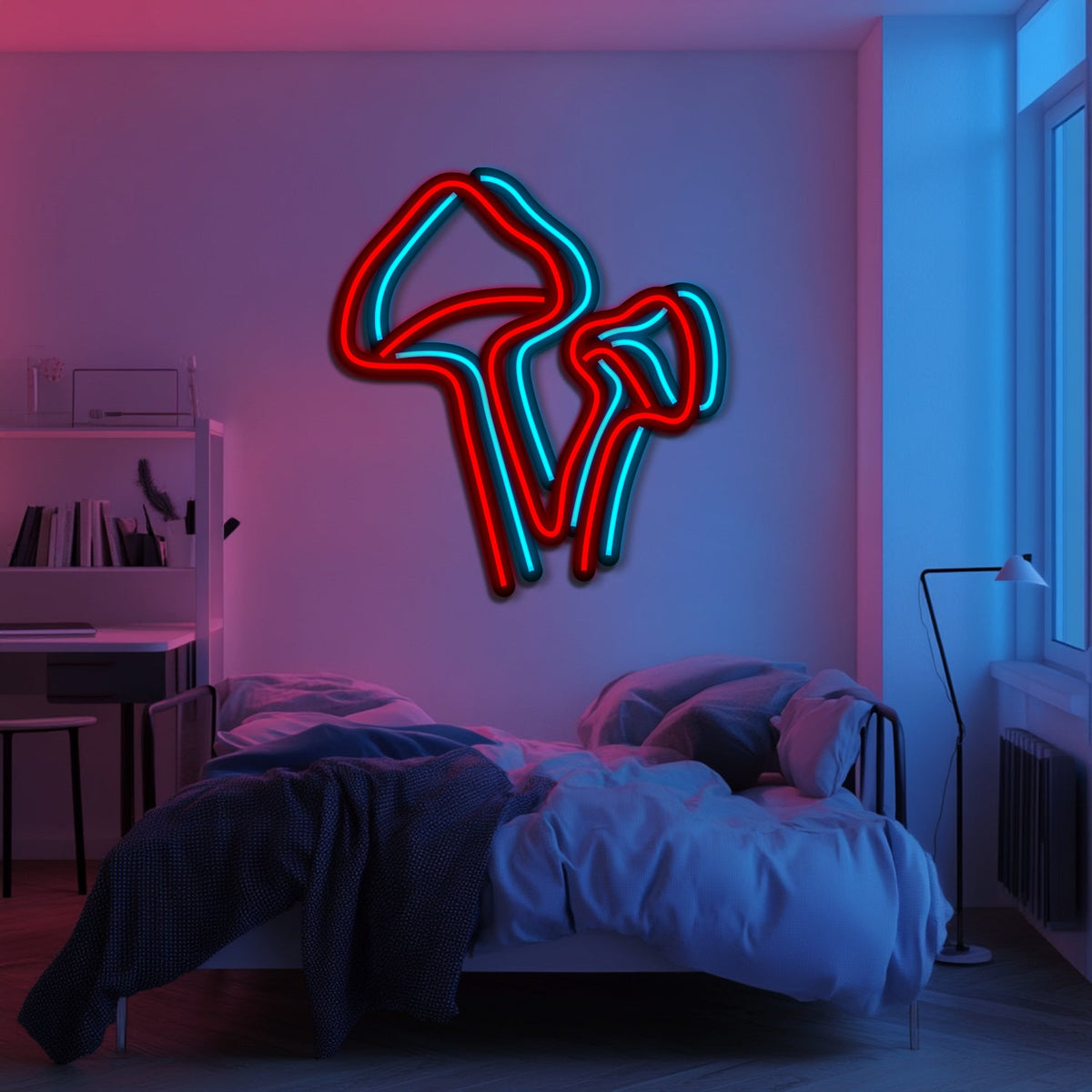 Mushroom Metal Neon Wall Art- LN0100