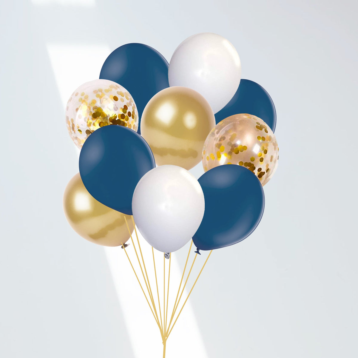 Navy and Gold Graduation 2026 Balloon Bouquet