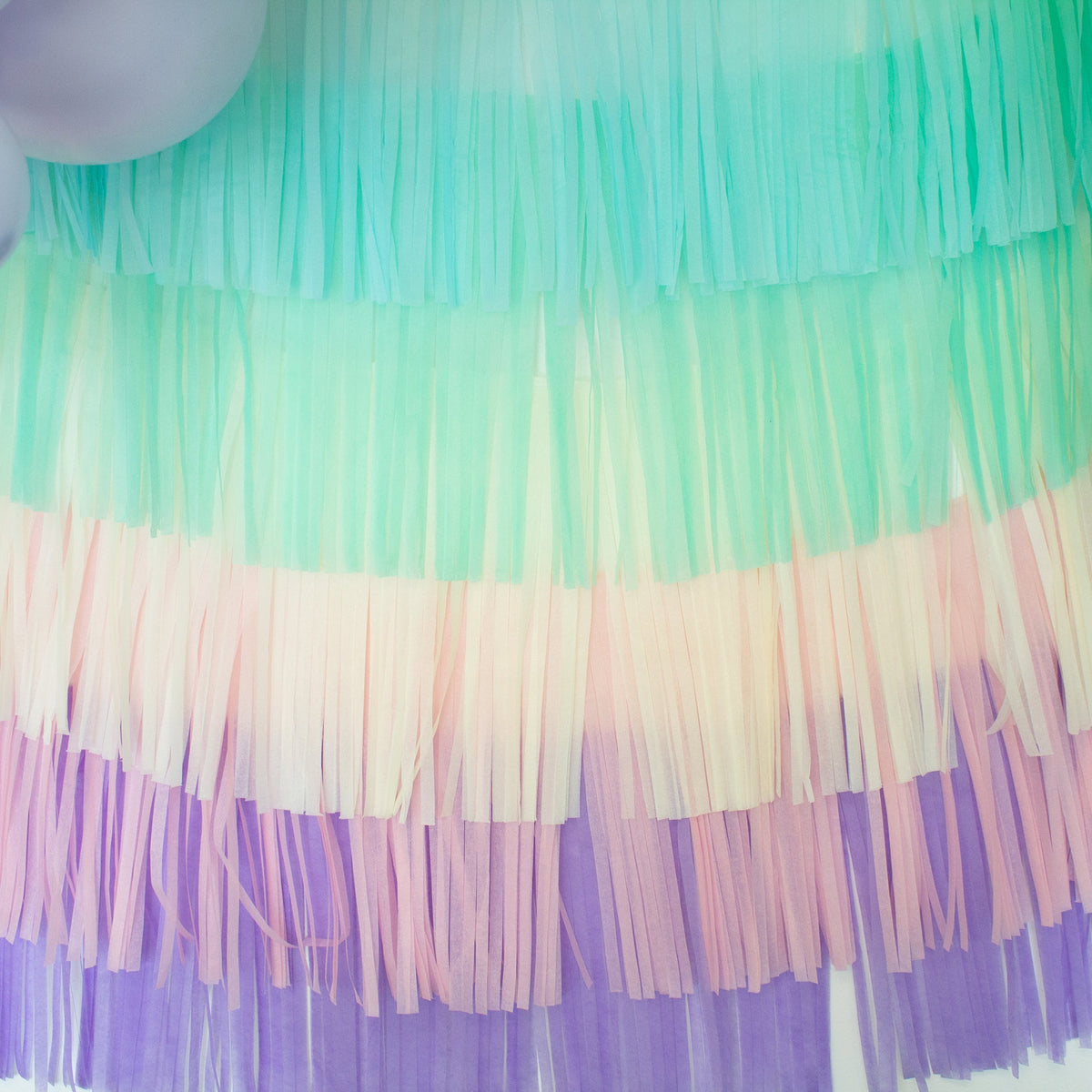 Pastel Rainbow Tassel Tail