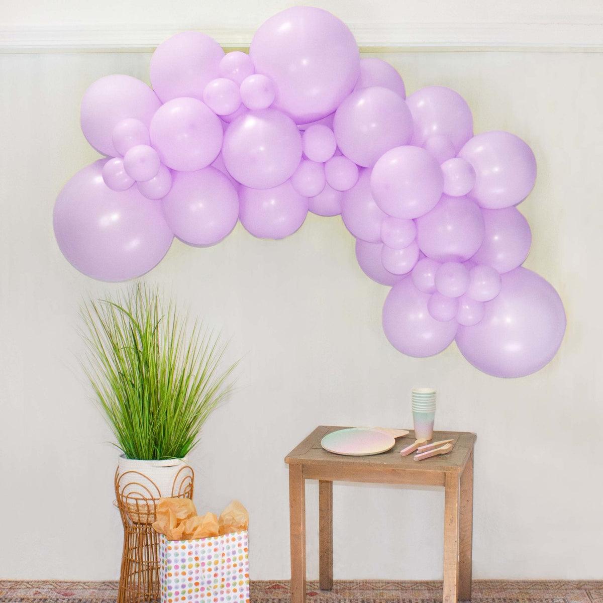 Purple Balloon Garland