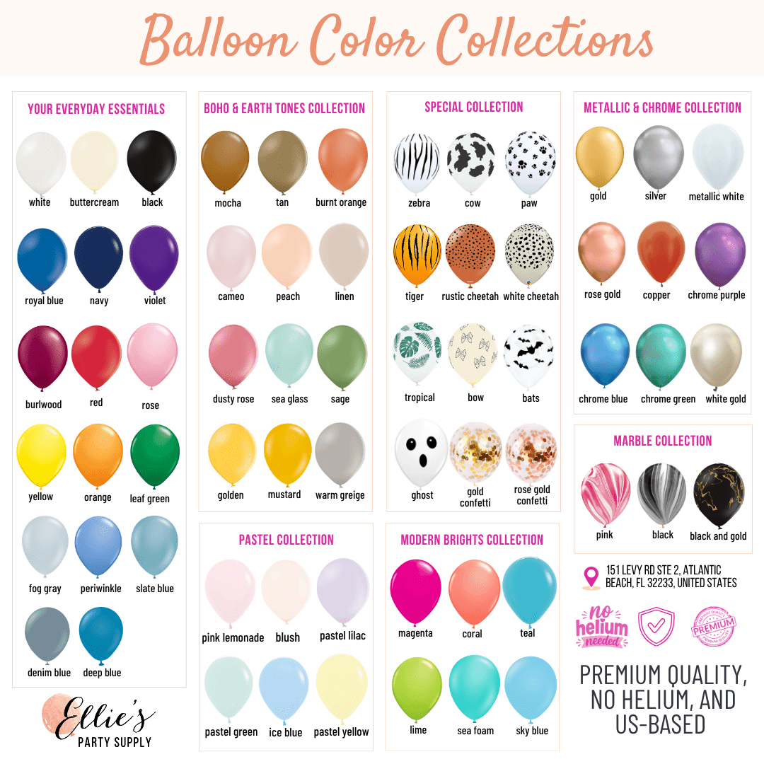 Premium Magenta Latex Balloon Cluster (5", 11” and 17”)