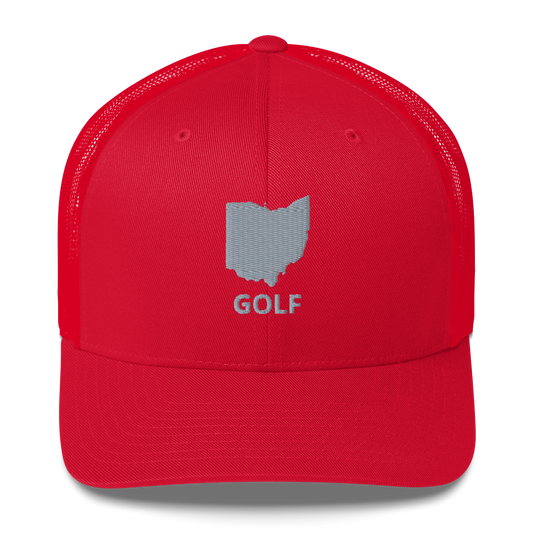 Ohio Golf Trucker Hat — Mesh-Back Snapback Cap