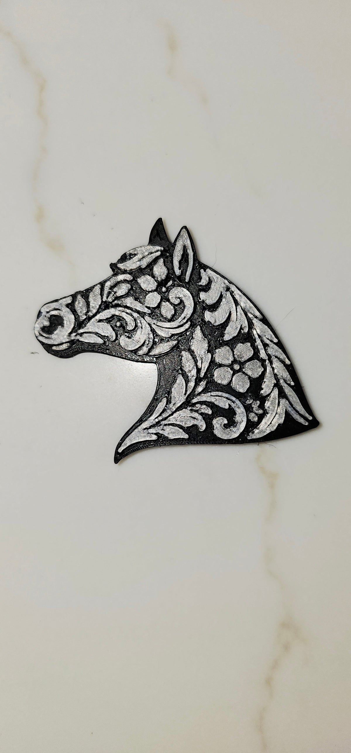 Baha Ranch Year of the Horse Tooled 3d Print Bookmark Keychain Hatpin Magnet Purse Charm Made in America
