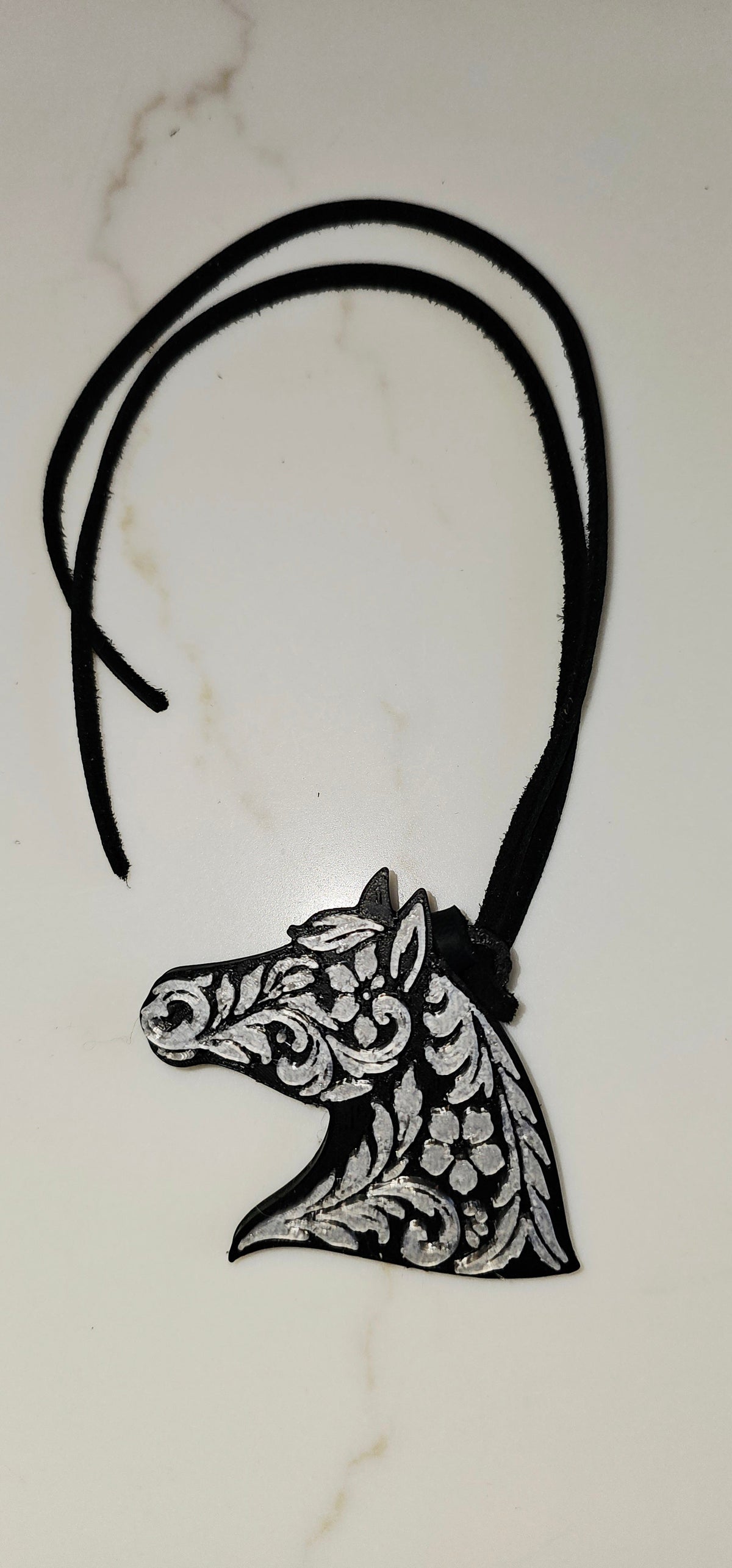 Baha Ranch Year of the Horse Tooled 3d Print Bookmark Keychain Hatpin Magnet Purse Charm Made in America