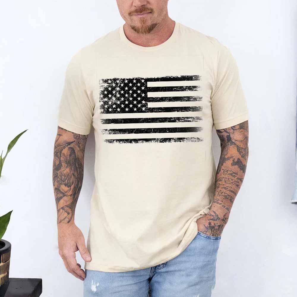 Rogue Style USA Distressed Flag Unisex T-Shirts