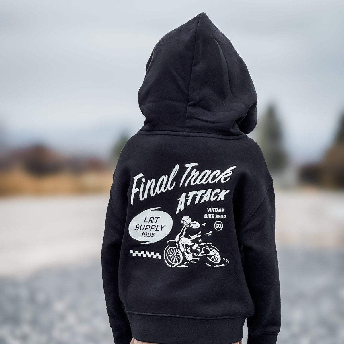 THE FINAL TRACK ATTACK HOODIE - RECYCLED BLACK