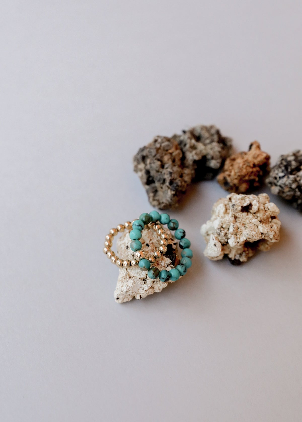 Natural Turquoise + 14k Gold Filled || Adult Ring