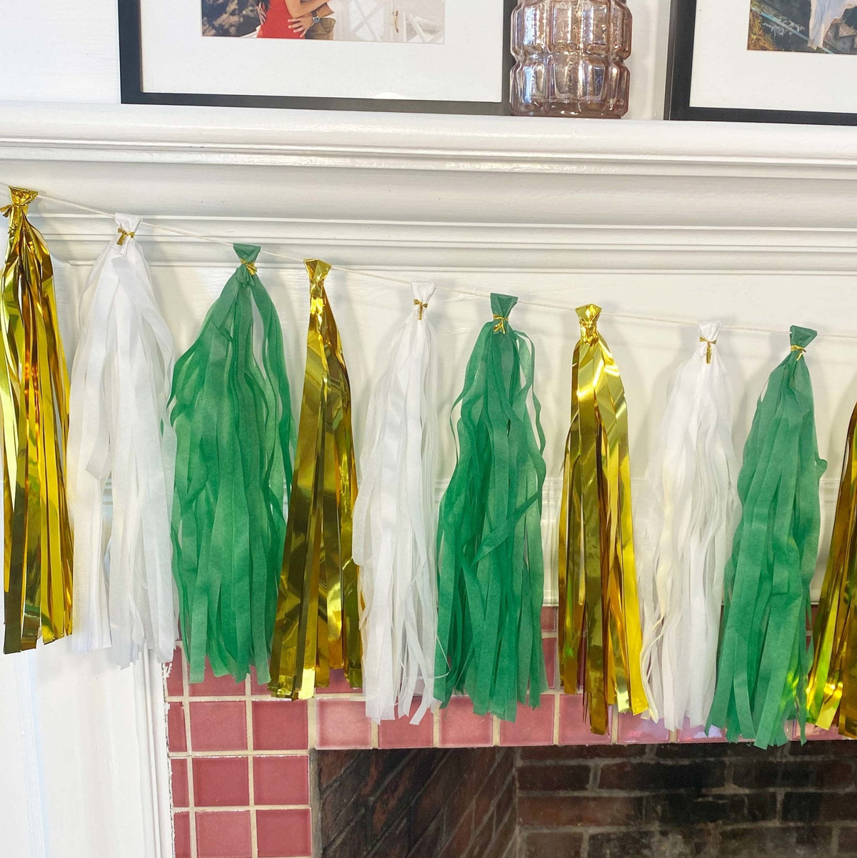 Green and Gold Tassel Tail