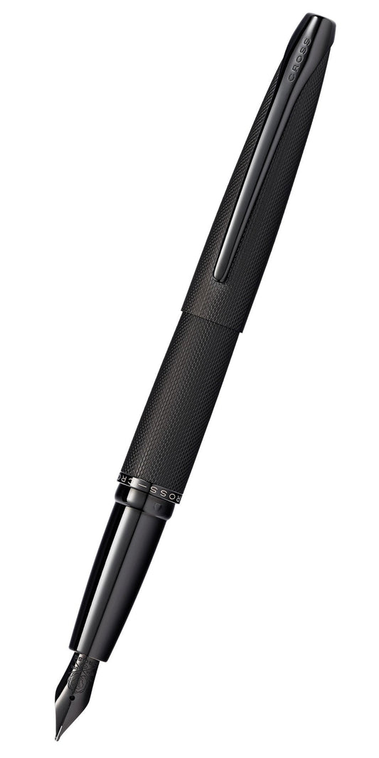 ATX® Brushed Black Stainless Steel Fine Nib Fountain Pen